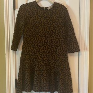 Loft animal print drop waist dress. 30 inches